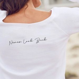 Om & Ah New “Never Look Back” Cozy Pullover Sweater White Womens Size XL